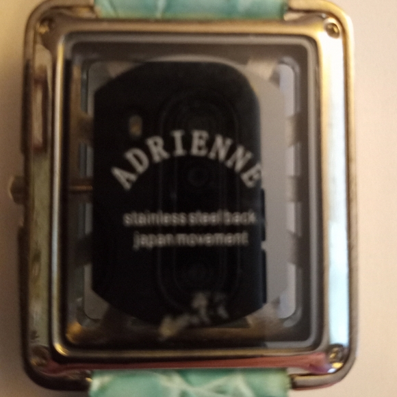 Collectibles by Adrienne Crystal Rhinestones Art Deco Watch Leather Band - Picture 8 of 8